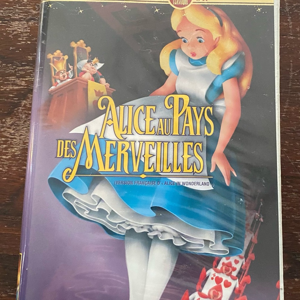 Vintage Walt Disneys Classic Collection Alice Au Pays Des Merveilles-VHS